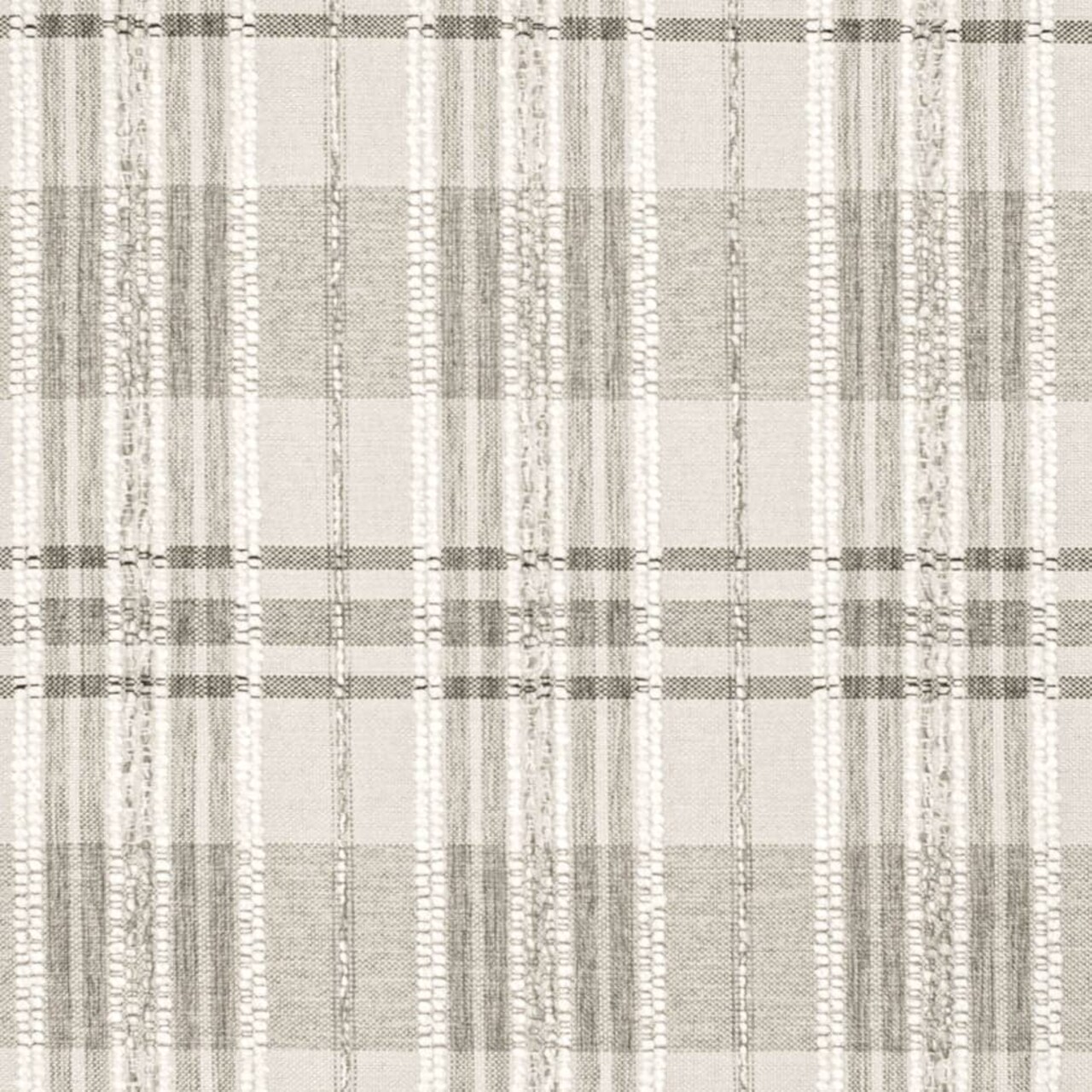 Greige - Beige & Taupe,Grey & Silver Plaid Upholstery Fabric 54 Inches"